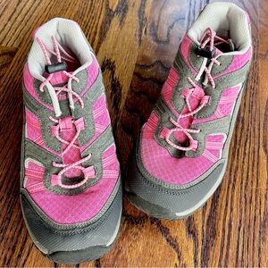 NorthSide Hot Barbie Pink Hiking Shoes W Pull String Adjustable Tie Sz 5 or 6.5